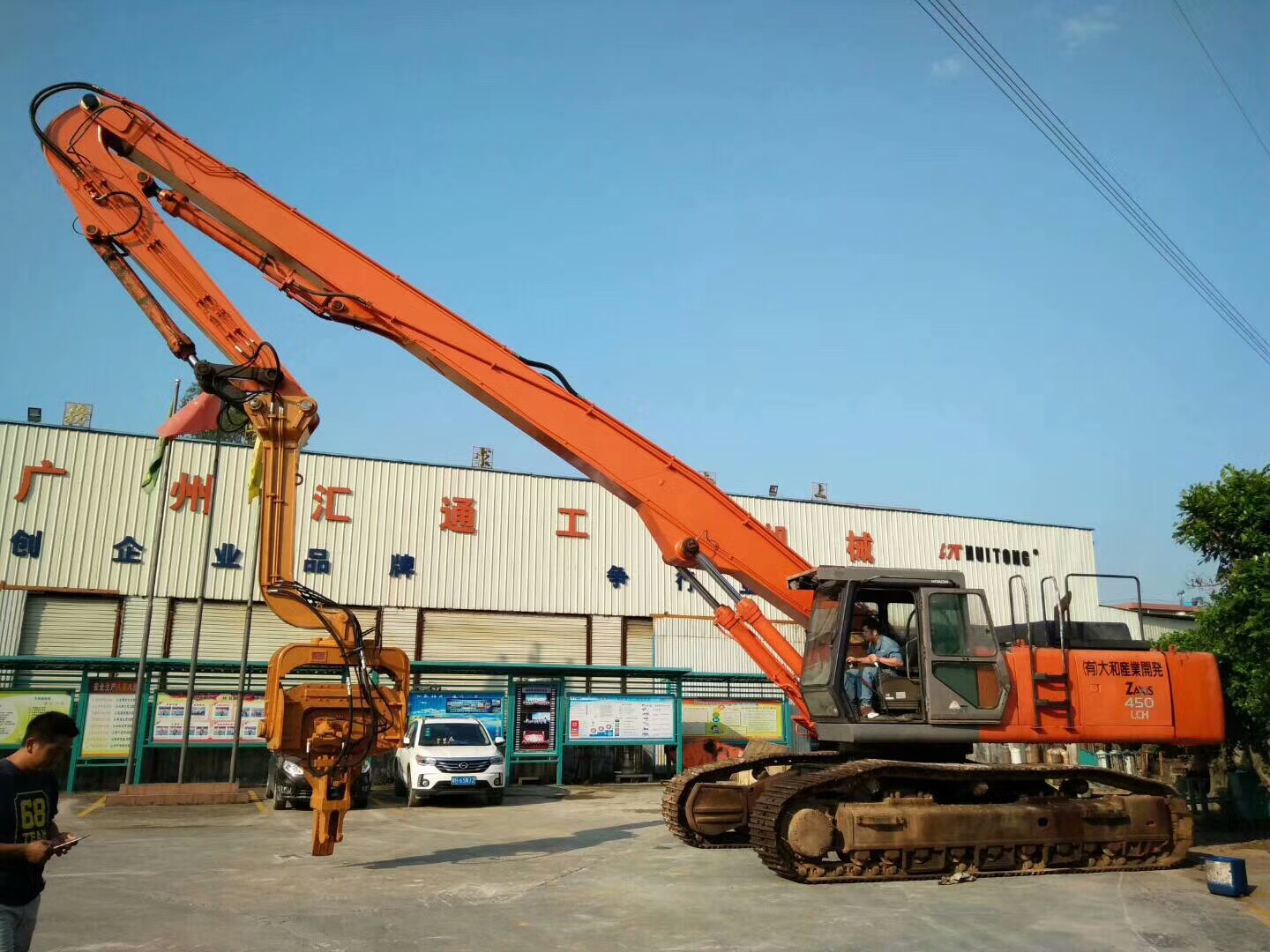 挖掘機(jī)打樁臂、打樁臂、打樁錘、挖掘機(jī)打樁臂廠家