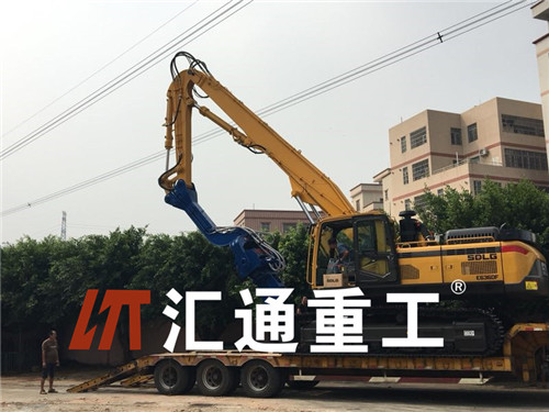 挖掘機打樁臂、打樁臂、打樁錘、挖掘機打樁臂廠家