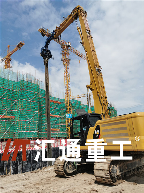 挖掘機打樁臂、打樁臂、打樁錘、挖掘機打樁臂廠家